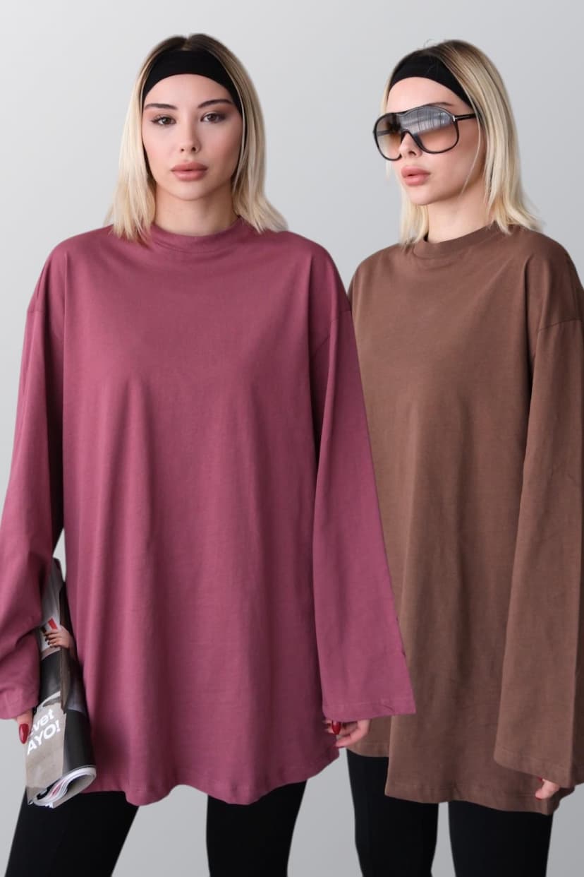 TCTY24ASTSH013-Gül/Kahverengi